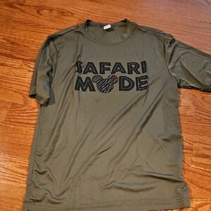 Disney Animal Kingdom Safari Mode Olive Green Dri Fit T-Shirt